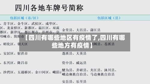 【四川有哪些地区有疫情了,四川有哪些地方有疫情】-第2张图片