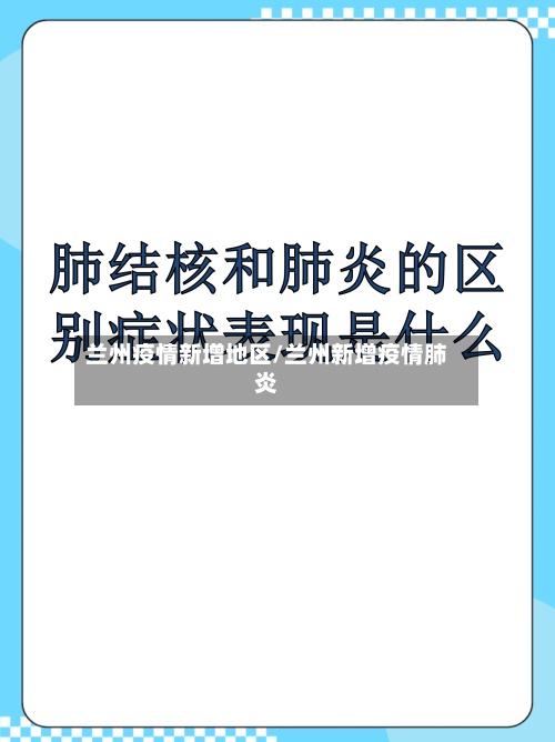 兰州疫情新增地区/兰州新增疫情肺炎