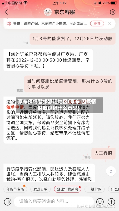 京东疫情暂缓派送地区(京东 因疫情时效延迟什么意思)-第2张图片