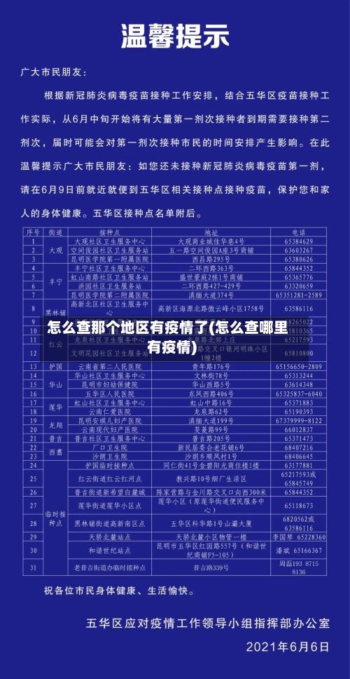 怎么查那个地区有疫情了(怎么查哪里有疫情)