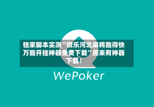 独家脚本实测“微乐河北麻将跑得快万能开挂神器免费下载”原来有神器下载！-第2张图片