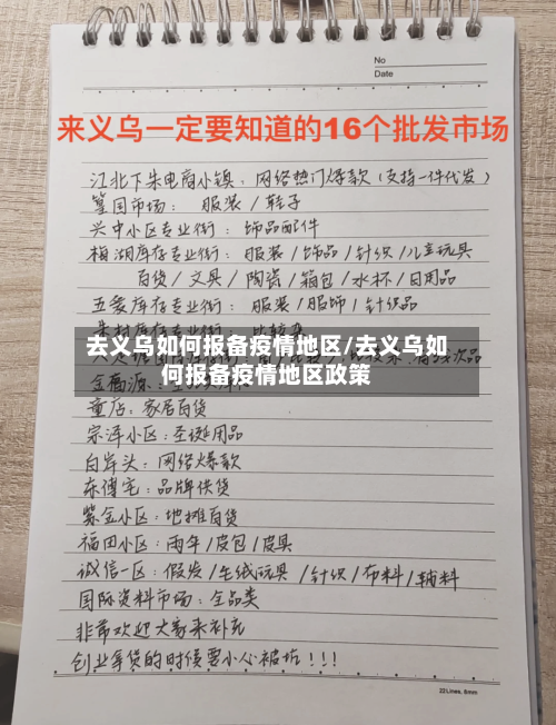 去义乌如何报备疫情地区/去义乌如何报备疫情地区政策