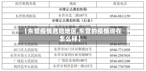 【东营疫情危险地区,东营的疫情现在怎么样】-第2张图片