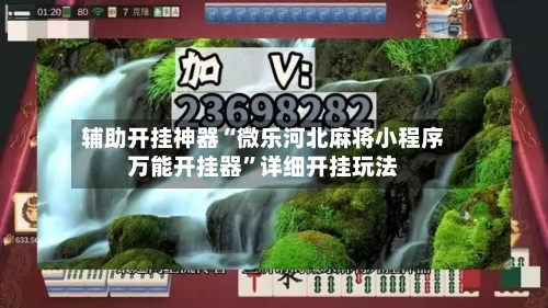 辅助开挂神器“微乐河北麻将小程序万能开挂器”详细开挂玩法-第3张图片