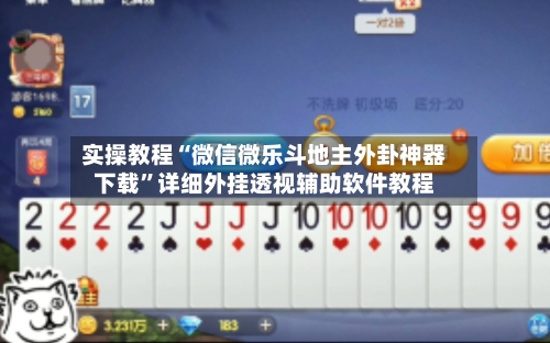 实操教程“微信微乐斗地主外卦神器下载”详细外挂透视辅助软件教程-第3张图片