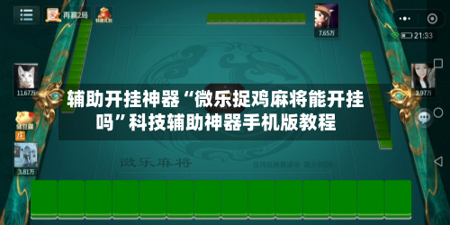 辅助开挂神器“微乐捉鸡麻将能开挂吗	”科技辅助神器手机版教程-第2张图片