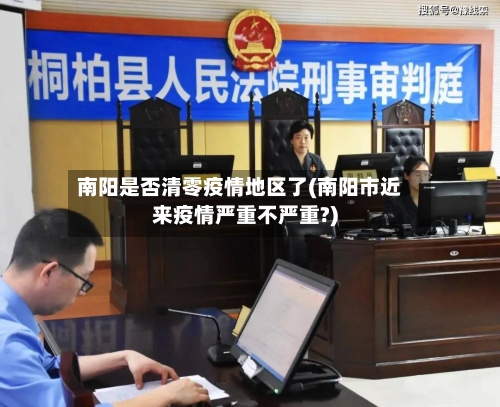 南阳是否清零疫情地区了(南阳市近来疫情严重不严重?)-第2张图片