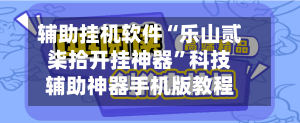 辅助挂机软件“乐山贰柒拾开挂神器”科技辅助神器手机版教程-第2张图片