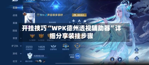 开挂技巧“WPK德州透视辅助器”详细分享装挂步骤-第3张图片