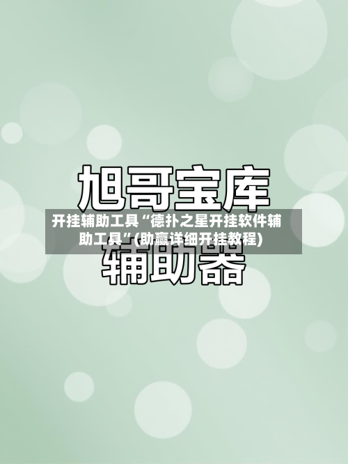 开挂辅助工具“德扑之星开挂软件辅助工具	”(助赢详细开挂教程)-第2张图片