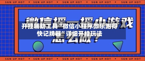 开挂辅助工具“微信小程序微乐跑得快记牌器”详细开挂玩法-第2张图片