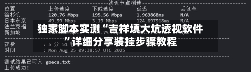 独家脚本实测“吉祥填大坑透视软件	”详细分享装挂步骤教程-第2张图片