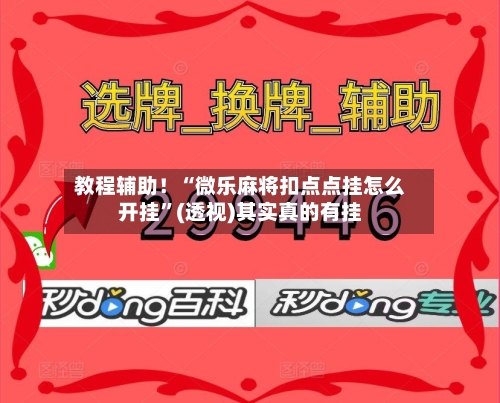 教程辅助！“微乐麻将扣点点挂怎么开挂”(透视)其实真的有挂-第3张图片