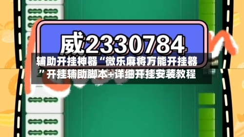 辅助开挂神器“微乐麻将万能开挂器”开挂辅助脚本+详细开挂安装教程