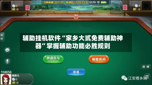 辅助挂机软件“家乡大贰免费辅助神器”掌握辅助功能必胜规则-第3张图片