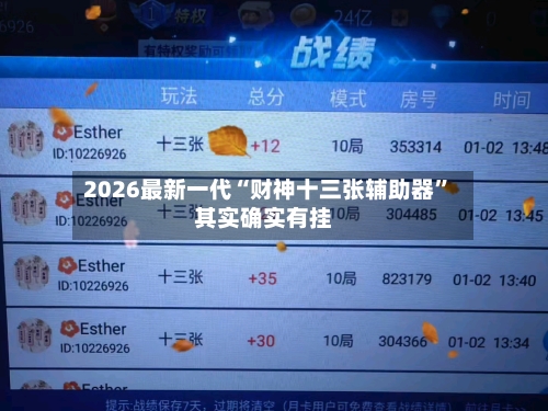 2026最新一代“财神十三张辅助器”其实确实有挂-第2张图片