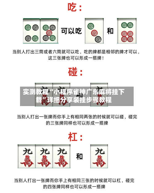 实测教程“小程序雀神广东麻将挂下载”详细分享装挂步骤教程-第3张图片