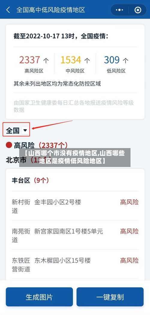 【山西哪个市没有疫情地区,山西哪些地区是疫情低风险地区】-第2张图片