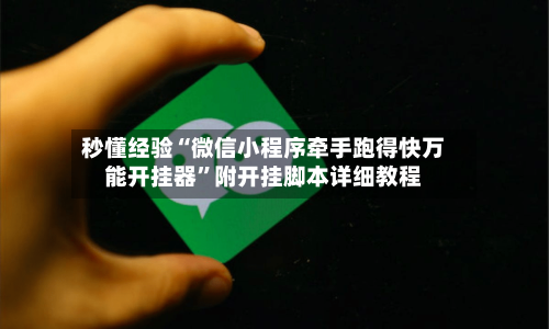 秒懂经验“微信小程序牵手跑得快万能开挂器	”附开挂脚本详细教程-第3张图片