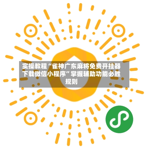 实操教程“雀神广东麻将免费开挂器下载微信小程序”掌握辅助功能必胜规则