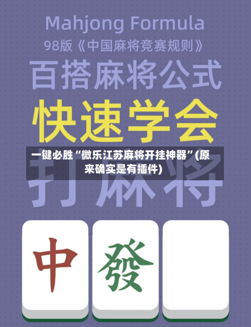 一键必胜“微乐江苏麻将开挂神器”(原来确实是有插件)-第2张图片