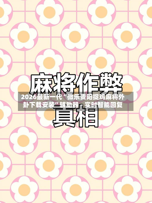 2026最新一代“微乐贵阳捉鸡麻将外卦下载安装”辅助器 - 实时智能回复-第3张图片