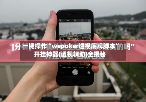 一键操作“wepoker透视底牌脚本”开挂神器{透视辅助}全揭秘