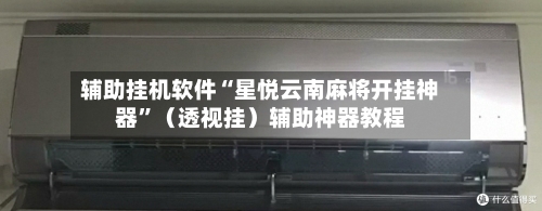 辅助挂机软件“星悦云南麻将开挂神器”（透视挂）辅助神器教程