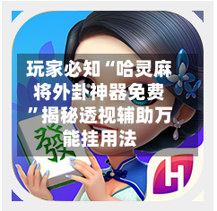 玩家必知“哈灵麻将外卦神器免费”揭秘透视辅助万能挂用法-第2张图片