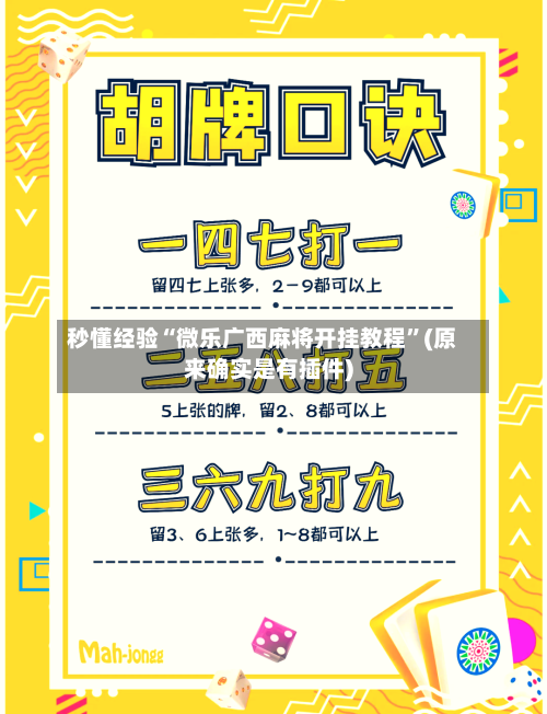 秒懂经验“微乐广西麻将开挂教程”(原来确实是有插件)-第2张图片