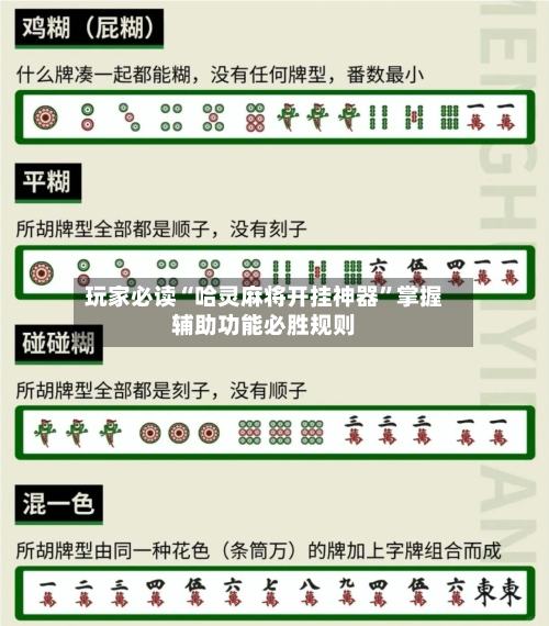 玩家必读“哈灵麻将开挂神器	”掌握辅助功能必胜规则-第2张图片