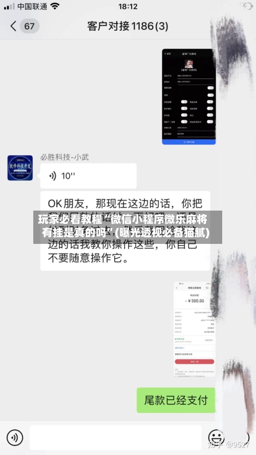 玩家必看教程“微信小程序微乐麻将有挂是真的吗	”(曝光透视必备猫腻)-第2张图片