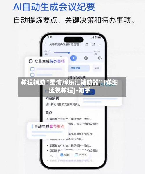 教程辅助“蜀渝牌乐汇辅助器”(详细透视教程)-知乎-第3张图片