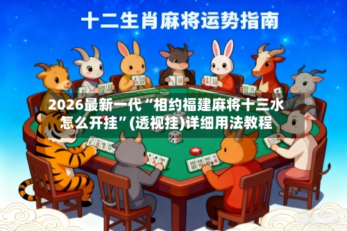 2026最新一代“相约福建麻将十三水怎么开挂”(透视挂)详细用法教程-第2张图片