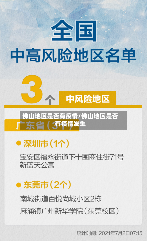 佛山地区是否有疫情/佛山地区是否有疫情发生