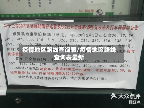 疫情地区路线查询表/疫情地区路线查询表最新