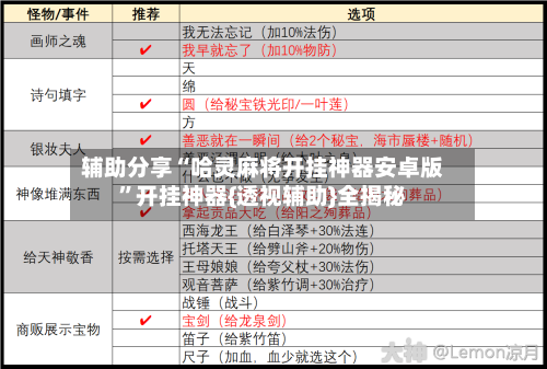 辅助分享“哈灵麻将开挂神器安卓版”开挂神器{透视辅助}全揭秘-第2张图片