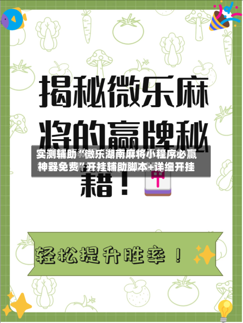 实测辅助“微乐湖南麻将小程序必赢神器免费”开挂辅助脚本+详细开挂-第3张图片