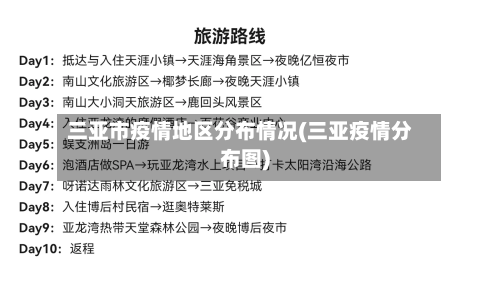 三亚市疫情地区分布情况(三亚疫情分布图)-第2张图片