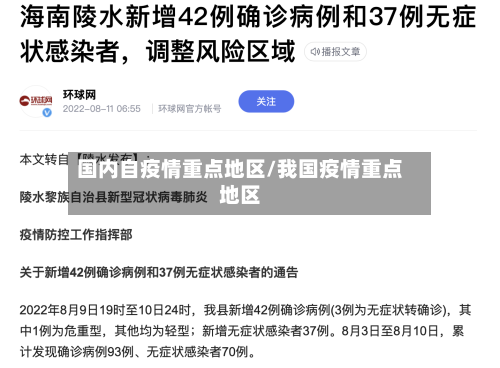 国内自疫情重点地区/我国疫情重点地区