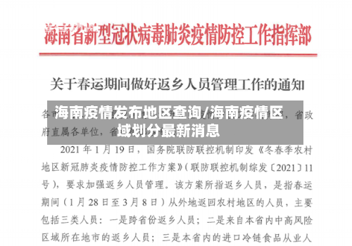 海南疫情发布地区查询/海南疫情区域划分最新消息-第2张图片