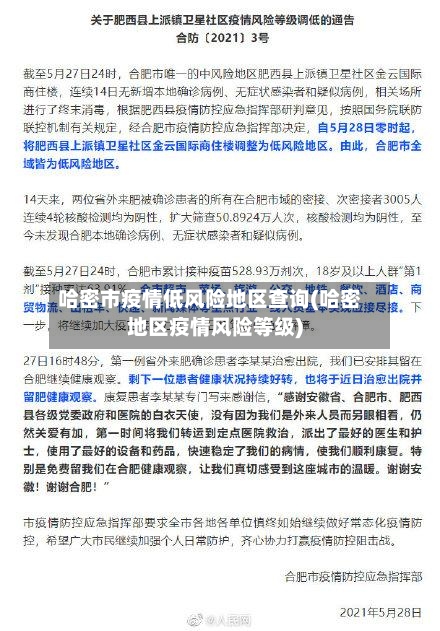 哈密市疫情低风险地区查询(哈密地区疫情风险等级)-第2张图片