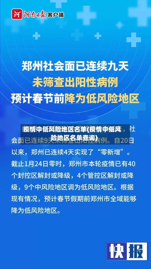 疫情中低风险地区名单(疫情中低风险地区名单查询)-第2张图片