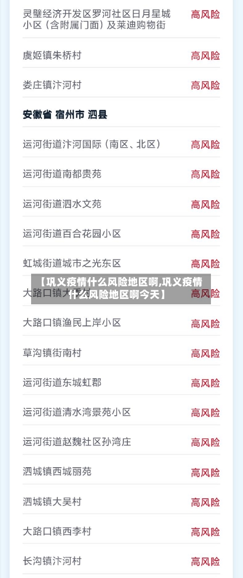 【巩义疫情什么风险地区啊,巩义疫情什么风险地区啊今天】
