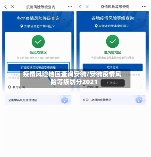 疫情风险地区查询安徽/安徽疫情风险等级划分2021-第2张图片