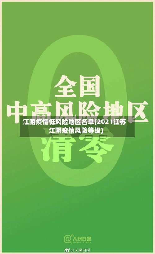 江阴疫情低风险地区名单(2021江苏江阴疫情风险等级)-第2张图片
