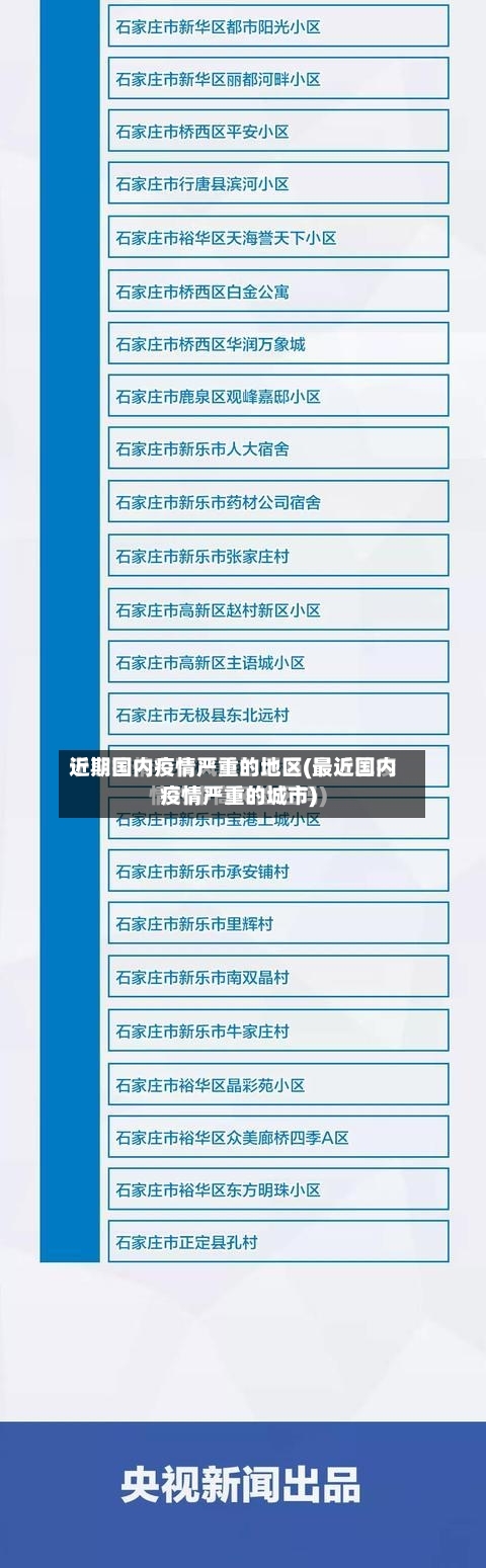 近期国内疫情严重的地区(最近国内疫情严重的城市)