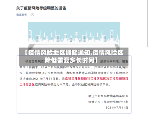 【疫情风险地区调降通知,疫情风险区降低需要多长时间】-第2张图片