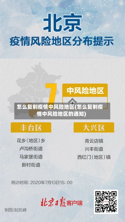 怎么复制疫情中风险地区(怎么复制疫情中风险地区的通知)