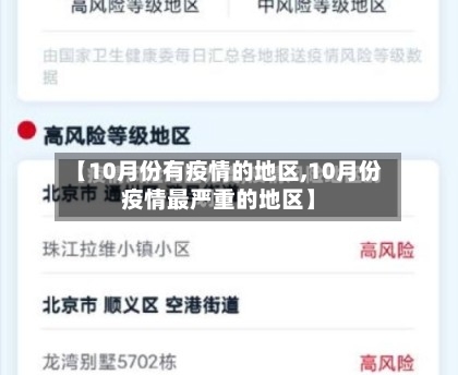 【10月份有疫情的地区,10月份疫情最严重的地区】-第2张图片